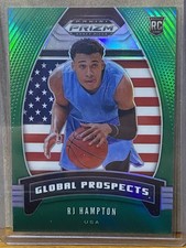 Rj Hampton 2020-21 Panini Draft Picks Green Prizm Global Prospects #99 RC