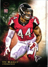 2015 Topps Rookie Card # 43, Vic Beasley, Atlanta Falcons. rookie card picture
