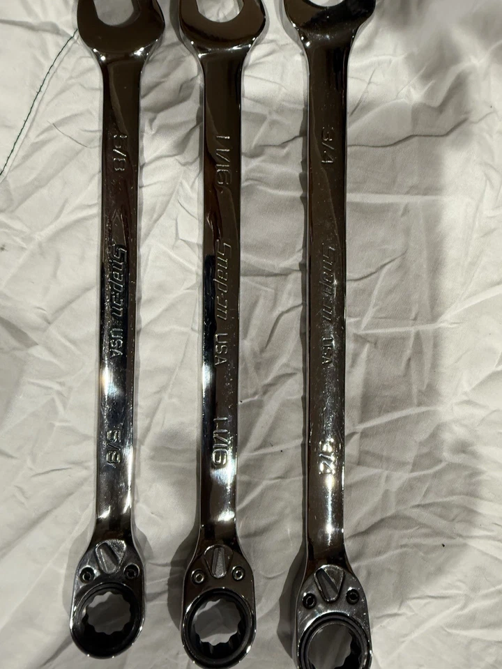 Snap On Ratchet Wrench Set Of 3 -3/4,11/16,5/8 - Image 2 of 4