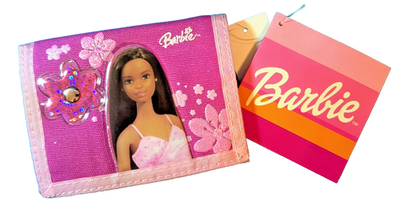 Buy Mattel Barbie Pink Flower Pink Trifold Wallet 2006 Global