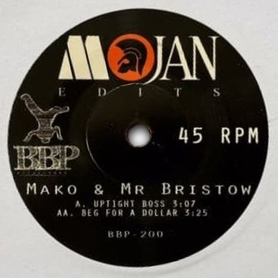 Mako & Mr. Bristow - Mojan Edits 7'' Vinyl 2022 UK BBP-200 EX