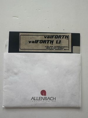 Valpar valFORTH 5.25'' Floppy Disk software Atari Basic