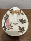 vintage Red Wing Pottery lid from the "Tampico" pattern 9x7 In