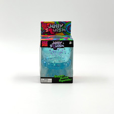 NeeDoh Pink JELLY SQUISH Sparkle Jellyfish Squishy Nee Doh Authentic Blue