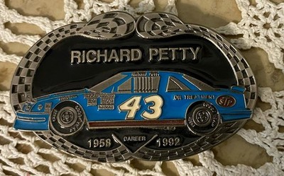 Vintage Richard Petty ''3 Decades of Racing'' Commemorative Belt Buckle