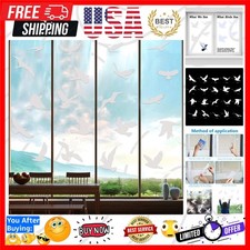 Large Size Anti-Collision Window Clings - Translucent/Dusted Bird Deterrent f...