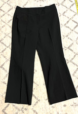 Womens Dress Pants Black Classiques Entier Size 12P Lined Capsule Core Wardrobe