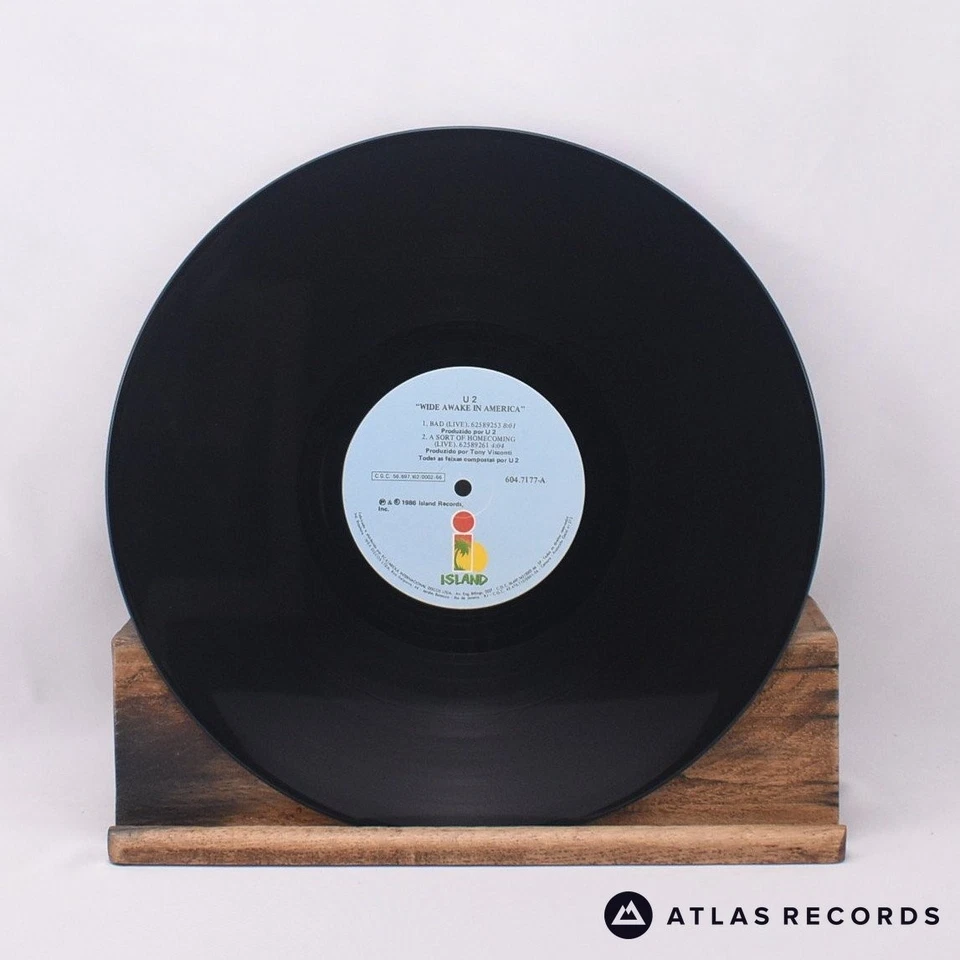 U2 Wide Awake In America Repress 12" EP Vinyl Record 604.7177 - VG+/EX - Image 4 of 4