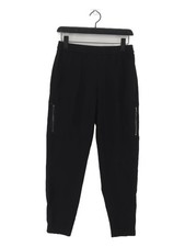 White Stuff Women's Trousers UK 8 Black 100 Other Tapered Cargo