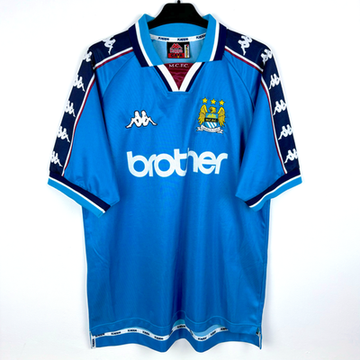 Original Manchester City 1997/1998/1999 Kappa Home Football Shirt