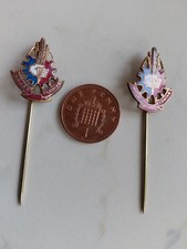 2 MAJOR FARMING "Fordson" Tractor  Vintage STICK PIN  Badges
