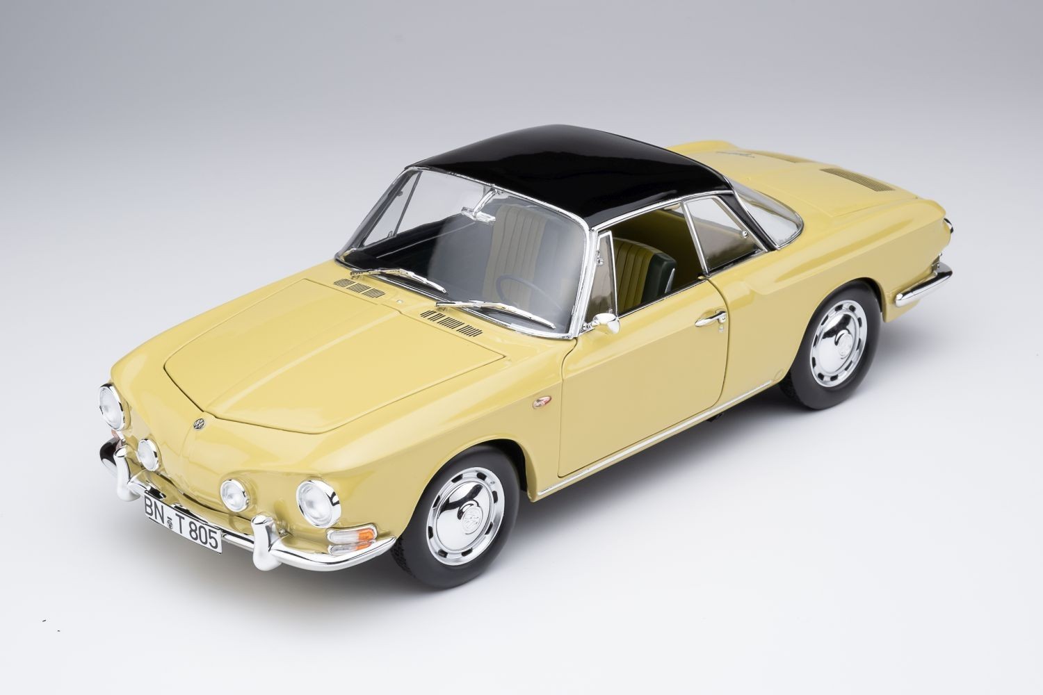 Volkswagen Karmann Ghia Typ 34 Norev déco vintage salon miniature 1/18 jaune