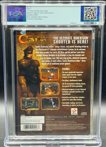 Contra Shattered Soldier Sony PlayStation 2 PS2 Sealed New PSA 9.8 A+ Graded - Picture 2 of 2