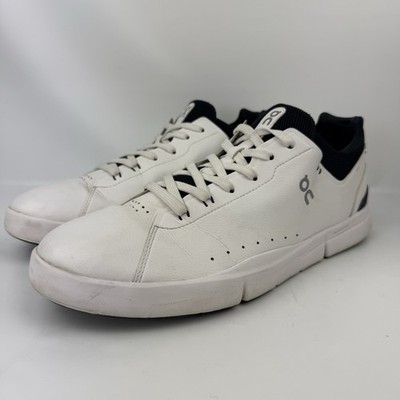 On Cloud The Roger Advantage Low Shoes Mens Size 13 White Midnight Navy Blue