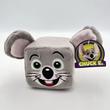 Official Chuck E Cheese Square Stackable Plush Cube Mouse Head 2023 New!