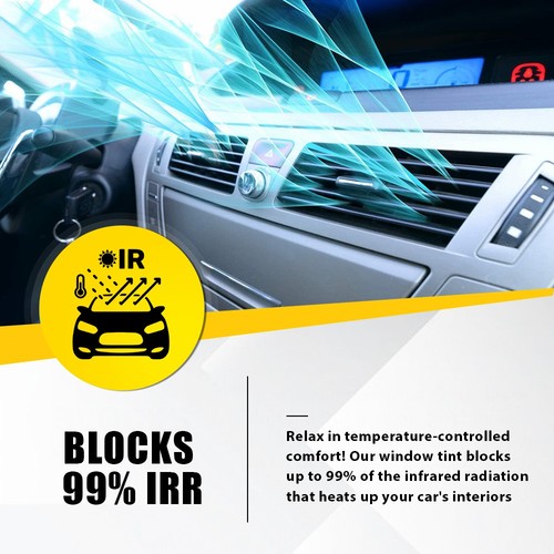 Windshield Banner Film Sun Strip Visor Premium Vinyl Decal Matte Black 60"x12" - Picture 5 of 12