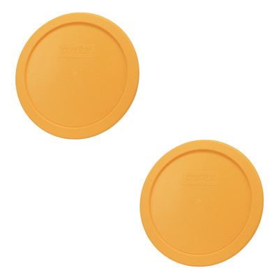 Pyrex 7401-PC 3 Cup Lemon Drop Yellow Lid (2-Packs)