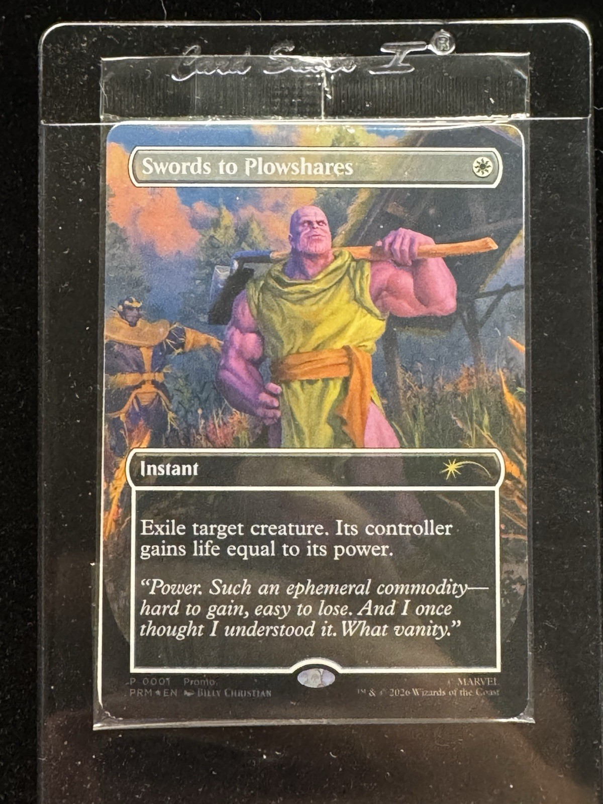 Swords to Plowshares (Borderless) (PSA Magazine Insert) FOIL SEALED