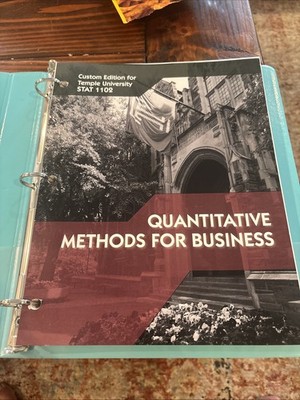 Quantitative Methods For Business