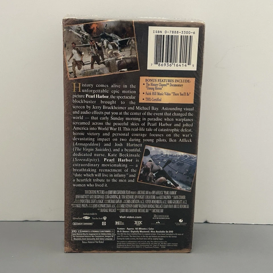 Pearl Harbor Movie VHS 2-Tape Set 60th Anniversary Commemorative Edition New Foto 3 de 4