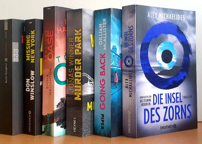BUCHPAKET+KRIMI+THRILLER+6 BÜCHER+ALEX MICHAELIDES+KARIN SLAUGHTER+TB+BUNDLE