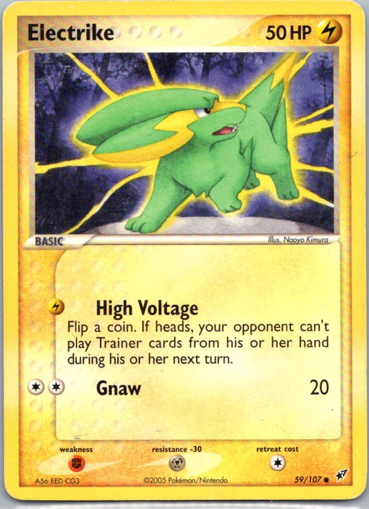 Pokemon TCG Electrike 59/107 Deoxys LP