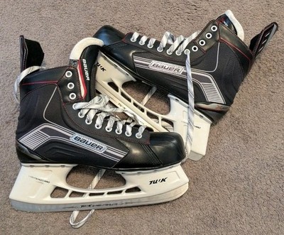 Bauer X400 Senior Black Ice Hockey Skates Skate Size 12 D / Shoe Size 13.5