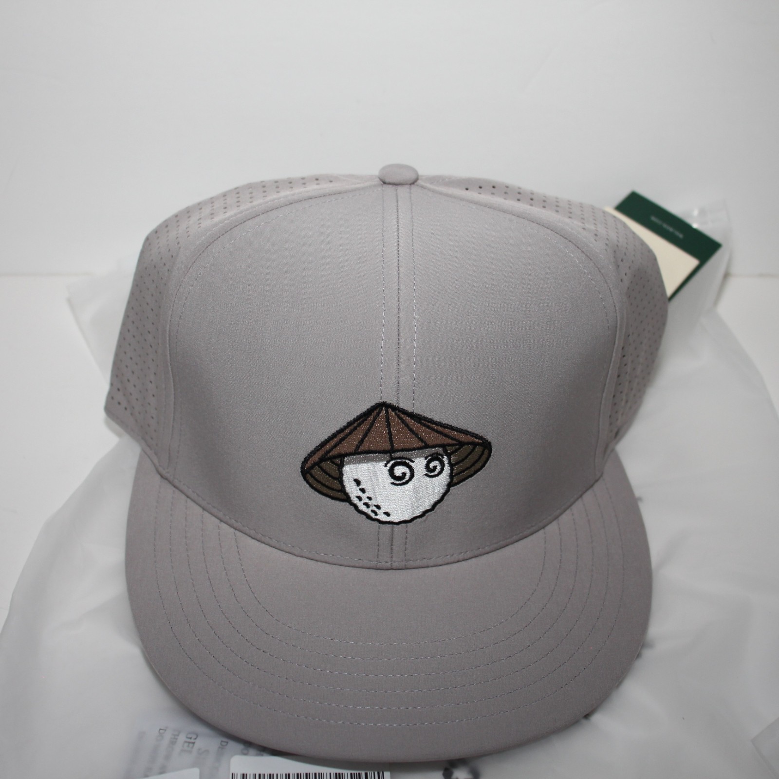Malbon Golf Vietnam Collection Logo Snapback Hat Cap - Grey - Sun Conical Hat image 5