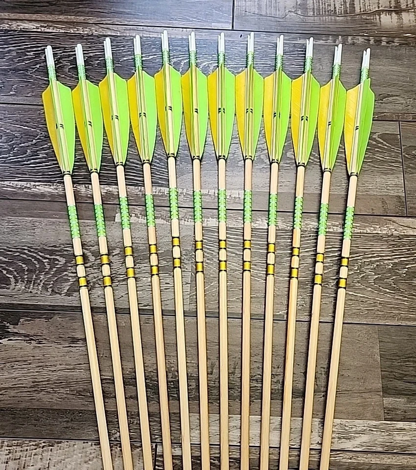 1dz 31" Cedar Arrows 11/32" Right Wing Fletch 5" 40-50# With 130gn Field Points - Image 4 of 4