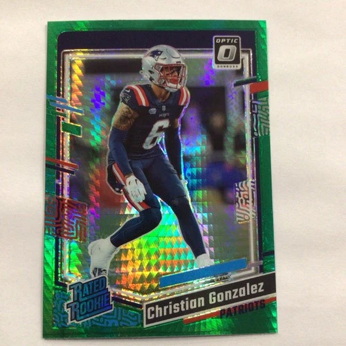 2023 Panini Donruss Optic - Rated Rookie Christian Gonzalez #274 Green Hyper