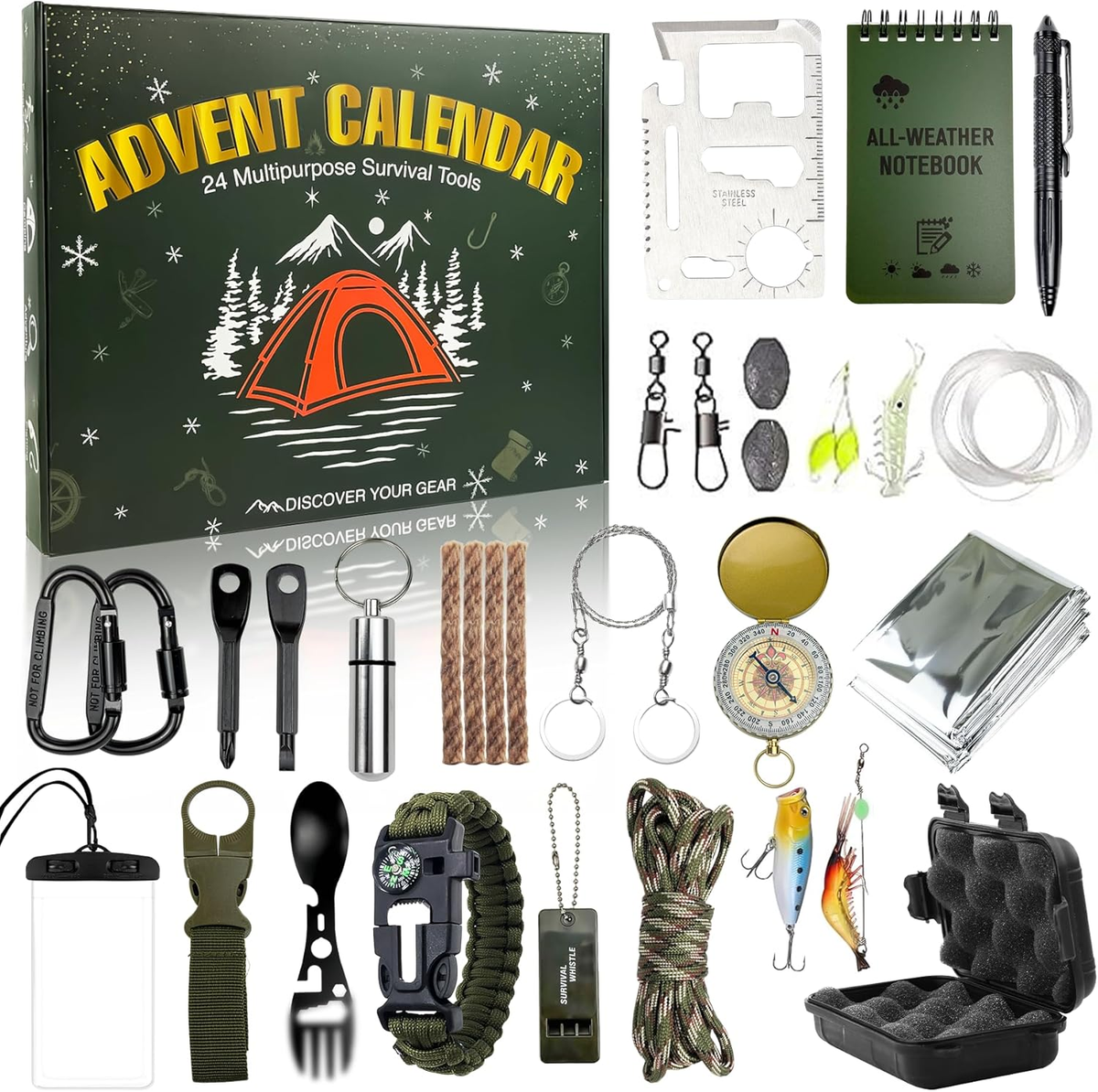 Survival Gear Advent Calendar - 24 Days of Outdoor Tools for