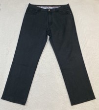 Tommy Bahama Five Pocket Pants Men's 34x30 Black Tencel Boracay Flat Front Chino