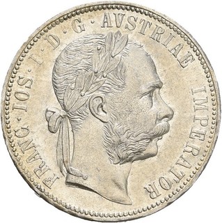 Künker: Österreich Franz Joseph I. 1 Florin 1880 Silber