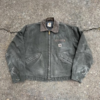 Vintage Carhartt Detroit J97 MOS Jacket Green Size Large USA Made