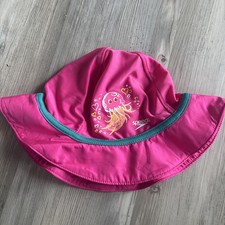 Speedo Kids Girls' Bucket Hat- Pink Jellyfish L/XL Ages 12-24 Months