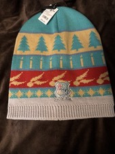 Universal Studios Harry Potter Holiday 2025 Hogwarts Crest Adult Beanie Hat