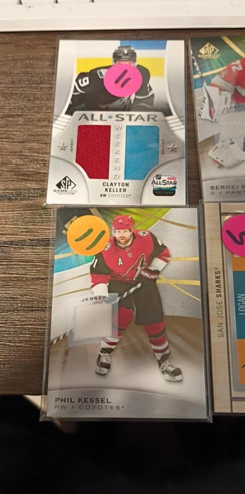 Lot Of NHL Jersey-Patch cards 8 total - Image 2 of 4