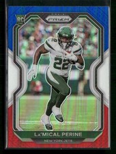 2020 Panini Prizm #357 La'Mical Perine Prizm Green Jets Rookie