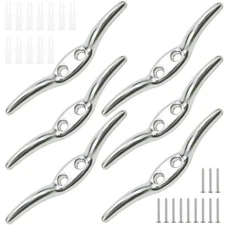 6 Pack Marine Hardware Rope Cleat, Blinds Cord Cleat, Stainless Steel Univers...