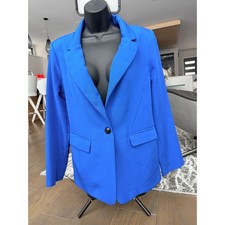 BRAND NEW LUSH BLAZER JACKET COAT BLUE SIZE MEDIUM