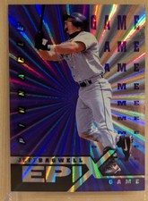 1998 Pinnacle EPIX GAME PURPLE #3 Jeff Bagwell Astros HOF RARE ICONIC INSERT