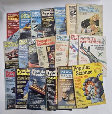 Lot Of 18 Plus 2 Popular Mechanics 1960s And 70s