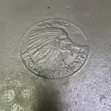 Antique WAPAK INDIAN LOGO Hollow Ware Heat Ring Cast Iron Skillet No 8 Restored