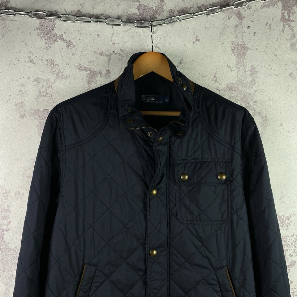 Vintage Polo Ralph Lauren Jacket Quilted Nylon Classic Long Sleeve Men’s Size L - Image 2 of 4