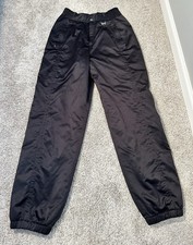 Vintage Nils Women  s Black Snow Pants Small 31  Inseam USA Made Ski Bibs