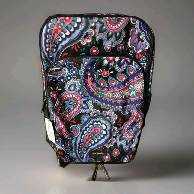 Vera Bradley Lighten Up Adventure Travel Backpack Haymarket Paisley FREE  Lanyard