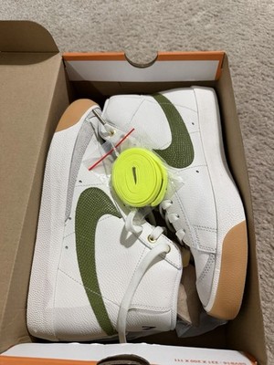 Nike Blazer Mid '77 VNTG Sail Asparagus Light Bone Mid Top Leather DC1706-100