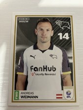 PANINI EFL 2025 - 26 STICKER ANDREAS WEIMANN DERBY COUNTY #123