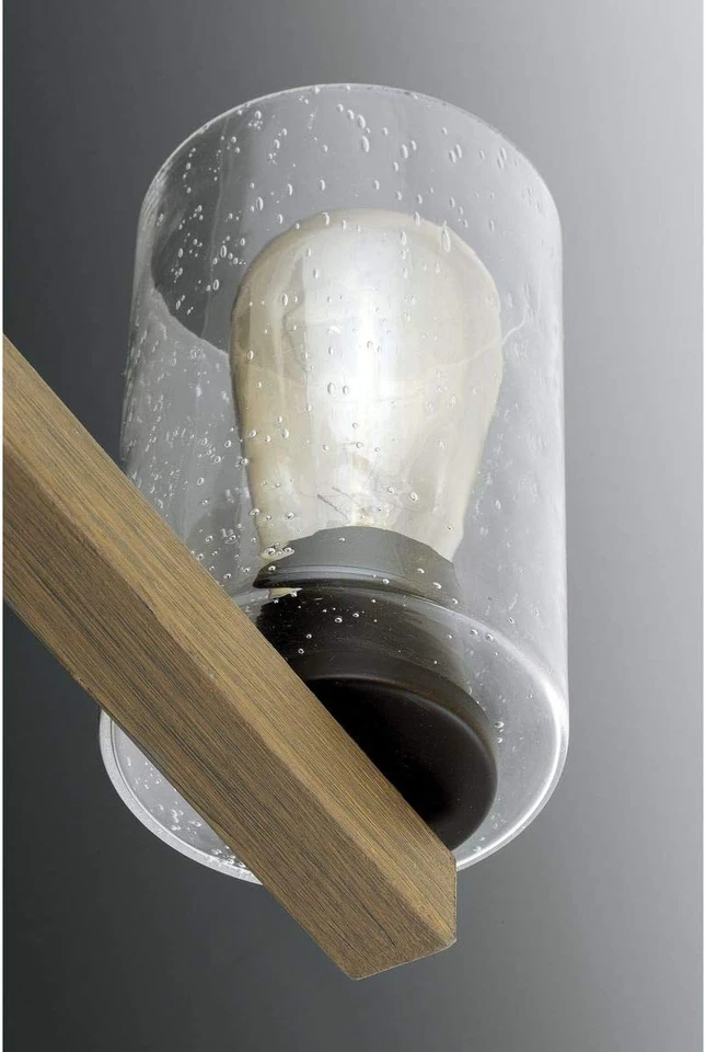 Barnes Mill Collection 2-Light Clear Seeded Glass Farmhouse Bath Vanity Light An - Image 4 of 4