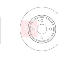 Apec Mazda MX-5 Iv Nd 2015 Bremscheibe Hinten (Einzeln) DSK3327